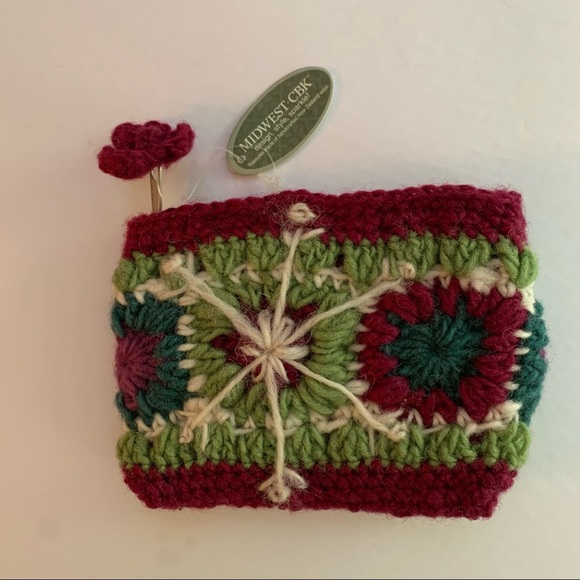 Midwest-CBK Wool Coin Purse Lot of 2 Zipper Top NWT - Picture 3 of 7